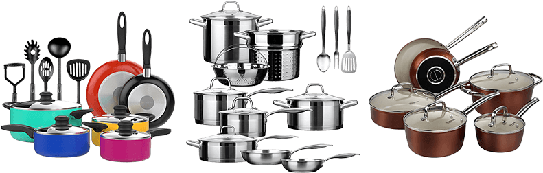 Quadcopter Reviews Best Glass Top Stove Cookware - 10 Pieces Nonstick Ceramic Cookware Set Copper Ceranano (800x325), Png Download