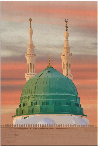 Masj#an-nabawi Dome - Mosque (600x600), Png Download