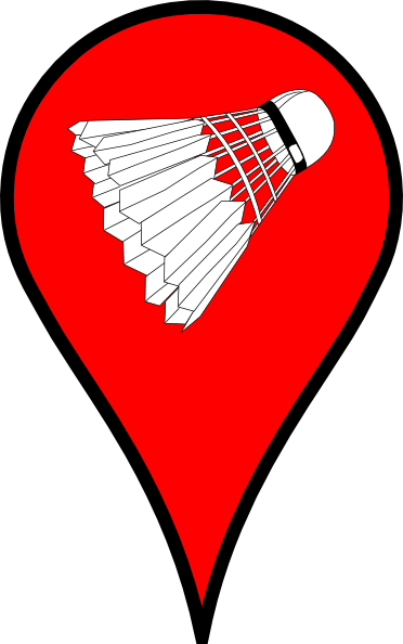 Pin Red Badminton Clipart - Badminton (372x594), Png Download