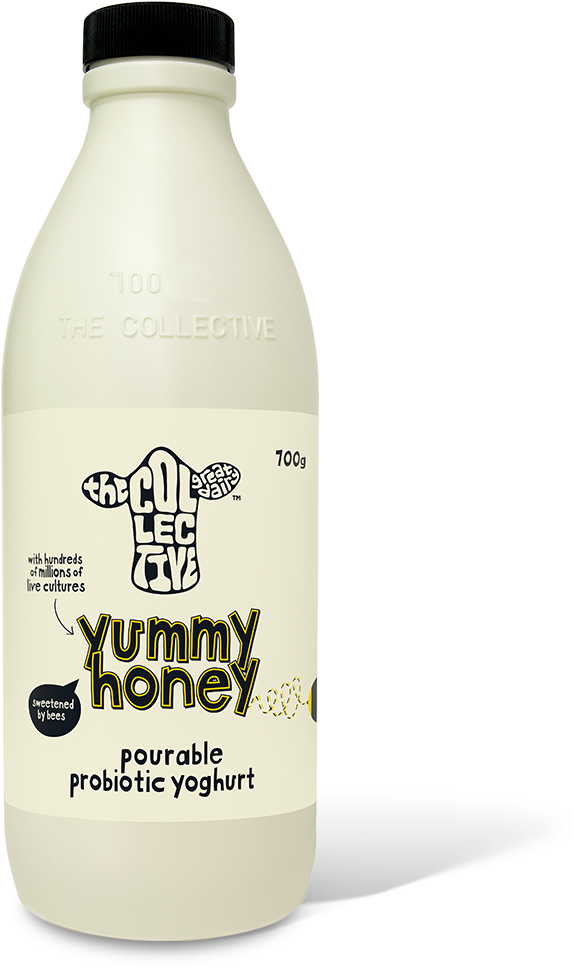 Yummy Honey Pourable Probiotic Yoghurt It's Your New - Collective Straight Up Unsweetened Yoghurt (700x1000), Png Download