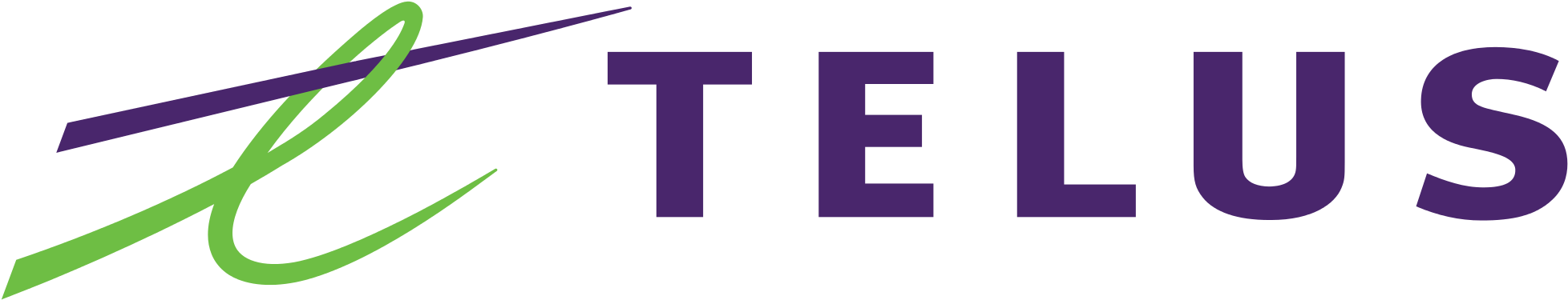 Telus Logo - Blackberry Keyone - Telus Png (2000x409), Png Download