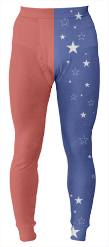Patriotic Stars Thermal Pants $68 - Leggings (400x521), Png Download