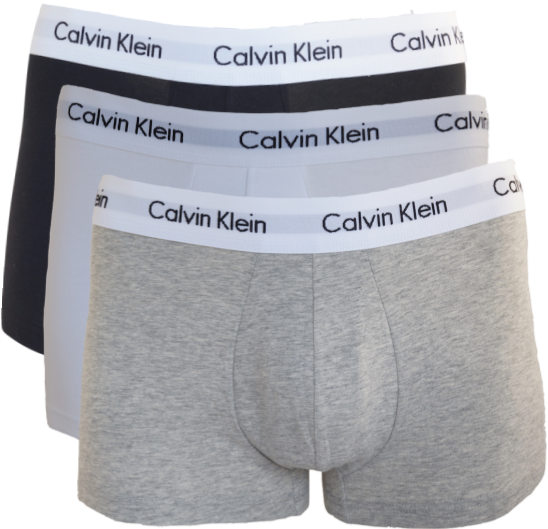 Calvin Klein Cotton Stretch 3 Pack Low Rise Trunk - Calvin Klein Cotton Stretch 3 Pack Low Rise Trunks (600x600), Png Download