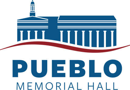 Pueblo Memorial Hall - Pueblo Memorial Hall Logo (427x297), Png Download