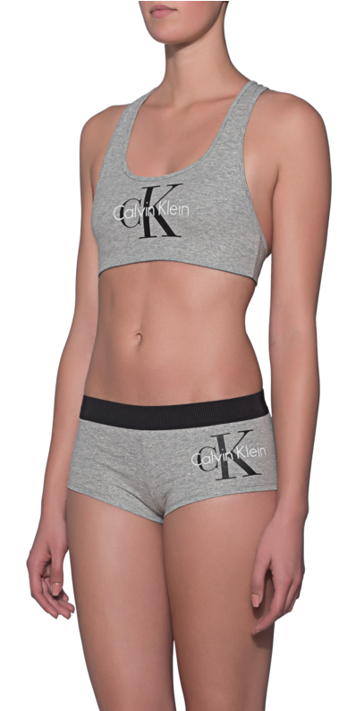Calvin Klein Jeansck Hip Glitter Grey // Panty With - Brassiere Glitter Calvin Klein (618x794), Png Download