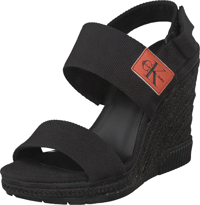 Download Calvin Klein Jeans Calvin Klein Canvas Wedge Sandals Pink 5 Women Full Size