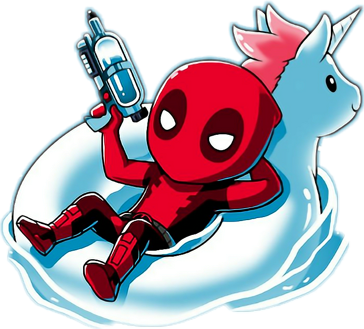 Download Deadpool Pool Unicorn Cute Ftestickers Marvel Comics Full Size Png Image Pngkit