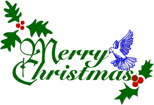 Merry Christmas Text Png 19 Christmas Verses And Poems - Merry Christmas With Dove Picture Ornament (540x375), Png Download