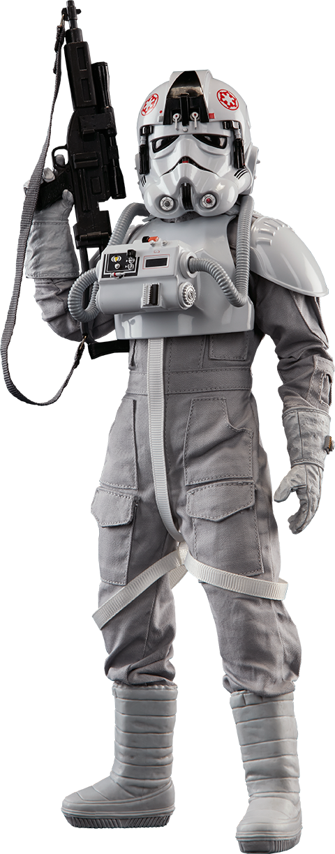 12" Star Wars Sixth Scale Figure Imperial At-at Driver - Star Wars Imperial At At Pilot (480x1224), Png Download