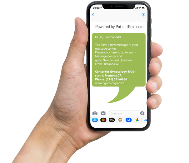 Sms Texting Communication Alerts For Doctors - Vertical Position (604x557), Png Download