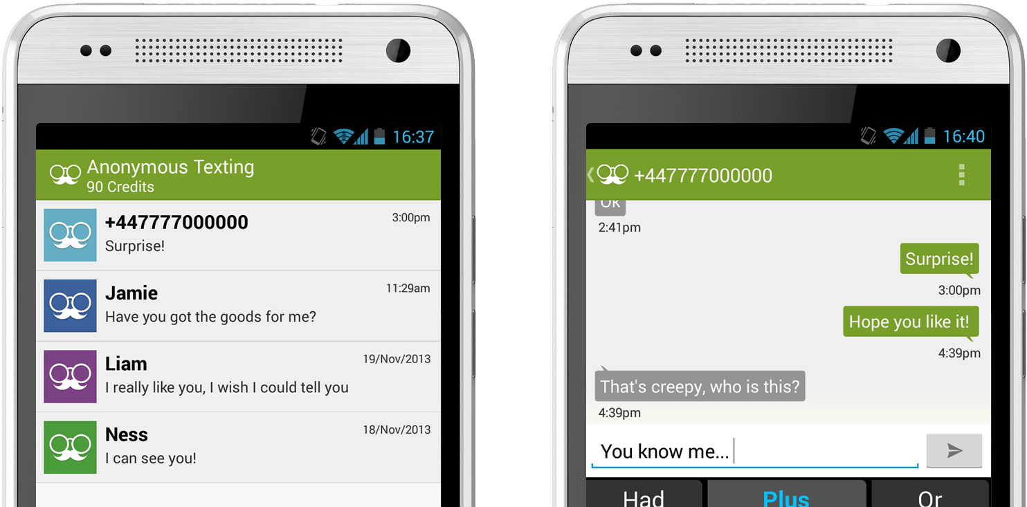 Anonymous Texting - - Send Anonymous Text (1944x732), Png Download