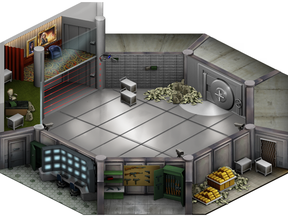Vault Interior 9 - Mafia Wars Vault Interior (560x420), Png Download