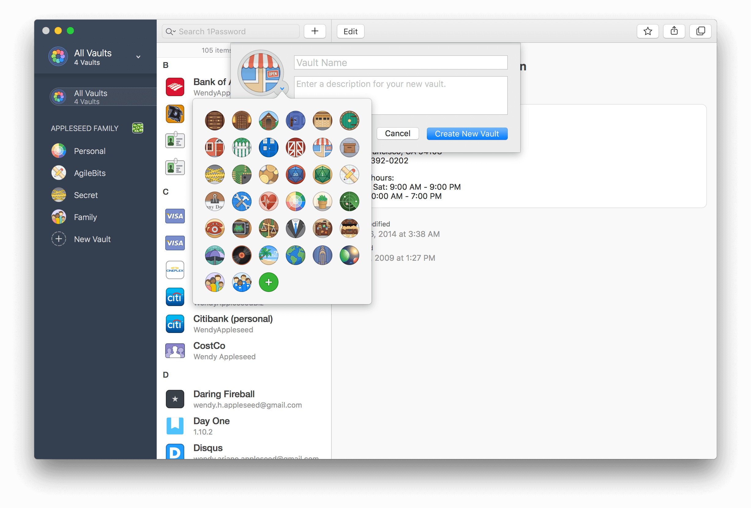 Creating A New Vault - 1password 7 Windows License Price (2454x1660), Png Download