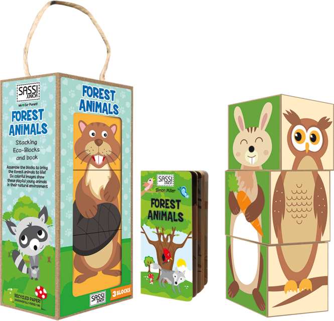 Baby Animals Of The Farm - Gli Animali Del Bosco. Torretta Eco-cubotti (550x550), Png Download