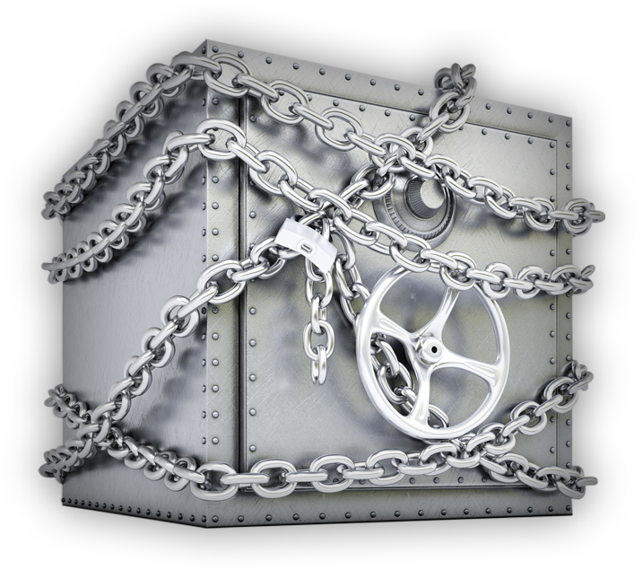 Metal Vault Secured In Bank Heist Escape Room At Lockbuster - Stock Photography (717x635), Png Download