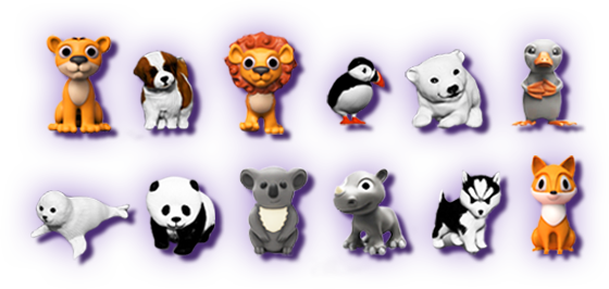 Figurines - Choco Treasure Baby Animals (560x266), Png Download