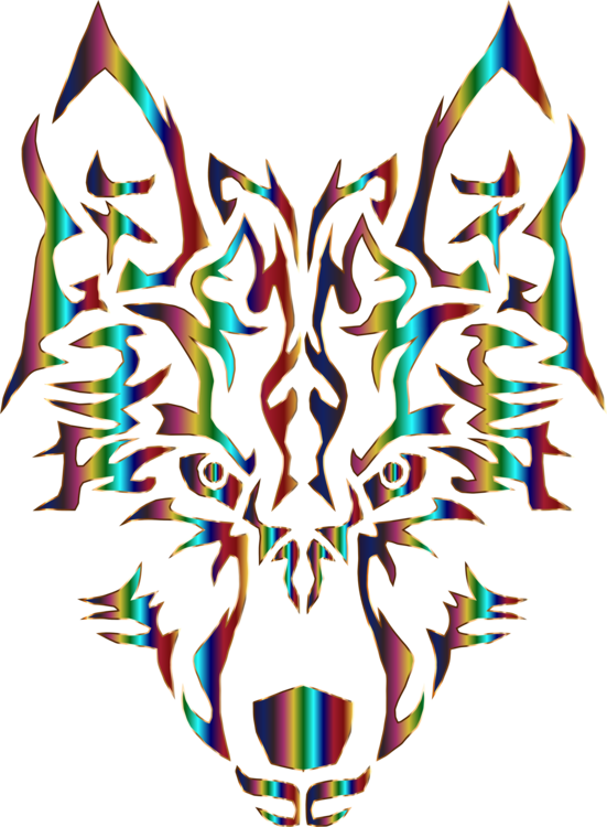 National Geographic Animal Jam Arctic Wolf Computer - Wolf Tribal Flames Decal (551x750), Png Download