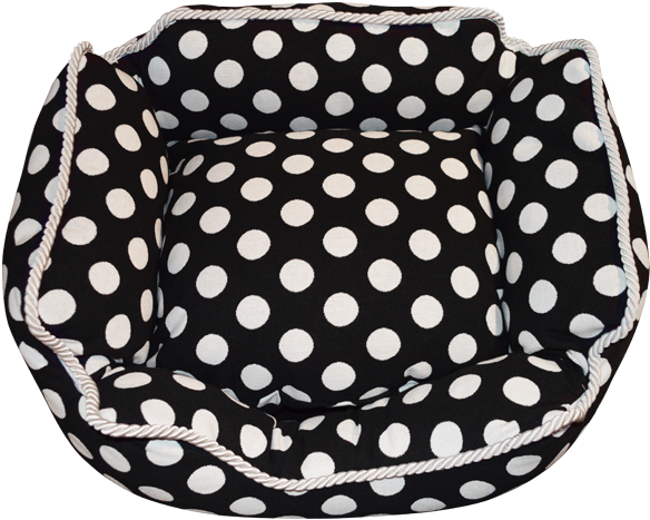 Jacquard Polka Dot Bed - Polka Dot (600x600), Png Download