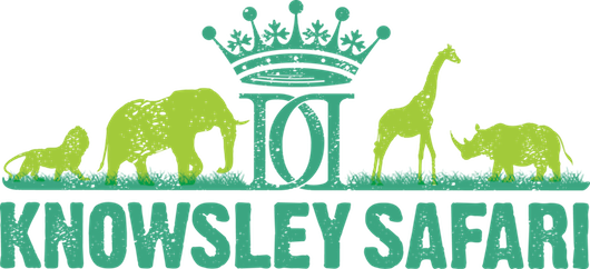 Knowlsey Safari Park - Knowsley Safari Park Logo (530x242), Png Download