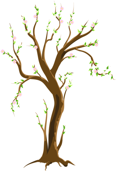 Spring Tree Png Clipart Picture - Spring Tree Clipart (410x600), Png Download