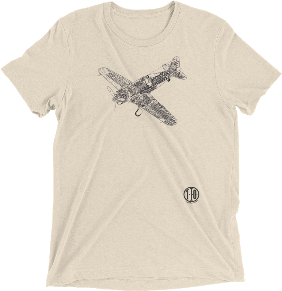 Vintage War Plane Men's On Oatmeal - 124 Spider T Shirt (1000x1000), Png Download
