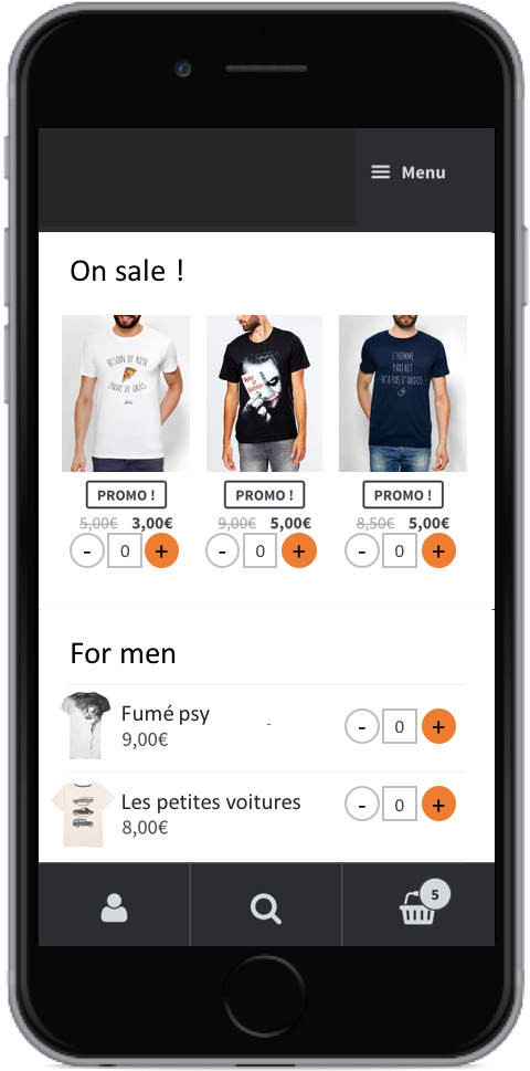I Found A Way To Add A Quantity Selector Next To "add - Add To Cart Icon Mobile (494x994), Png Download