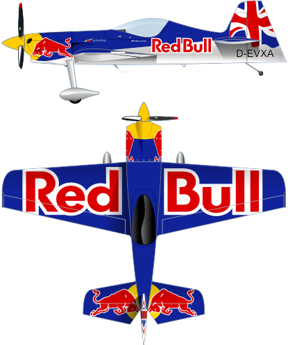 "utility\ - Red Bull Plane Design (415x498), Png Download
