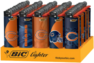 Bic Lighters Playboy Box Of 50 Lighters Assorted Designs (370x370), Png Download
