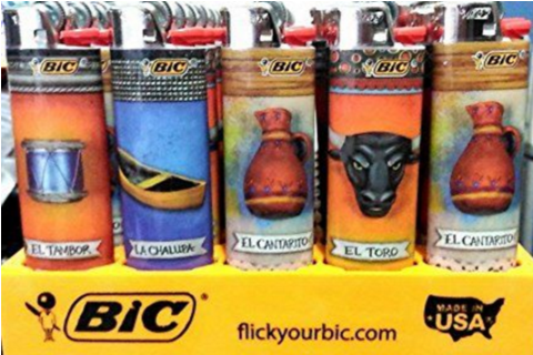 Bic Lighter Hispanic Culture Design 50ct - Bic Hispanic Lighter - 5 Lighters - Color And Design (480x480), Png Download