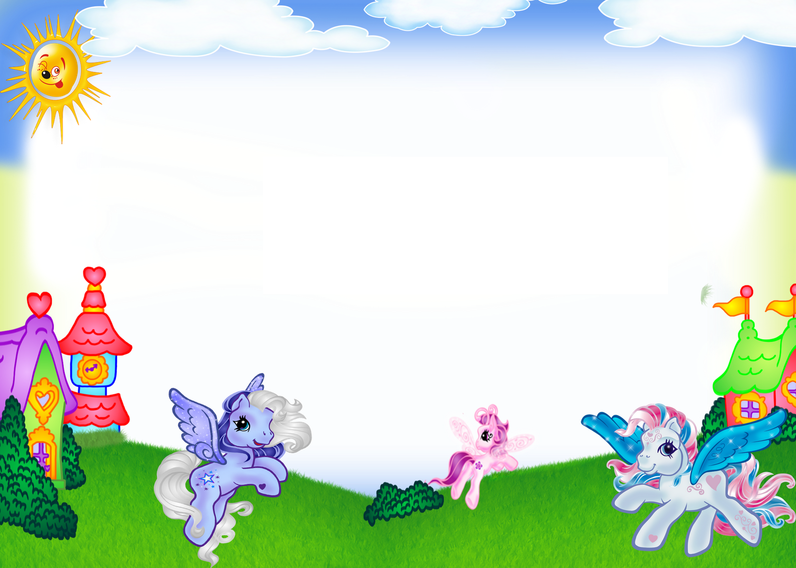 It Is So Cool To See Characters I Loved As A Child - Little Pony Border (1600x1142), Png Download