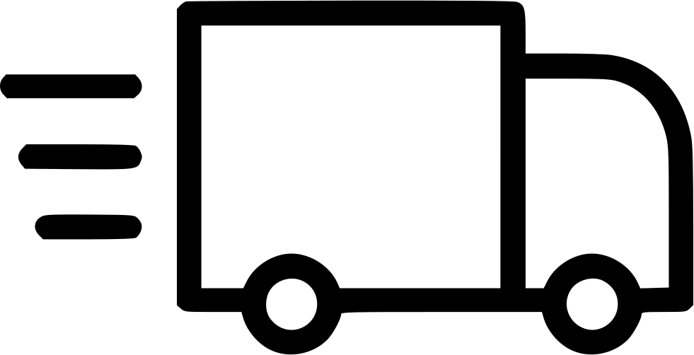 Truck Delivery Shipping Van Fast Package Comments - Van Delivery Icon Png (981x502), Png Download