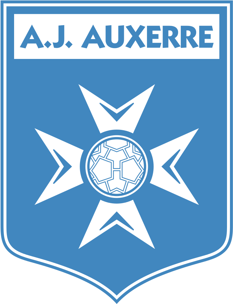 Aj Auxerre Logo Transparent Png Sticker - Logo Aj Auxerre (935x1024), Png Download