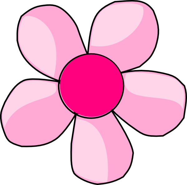 Pink And Purple Flower Clipart (600x594), Png Download