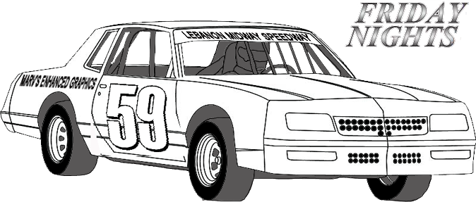 Friday June 23 Weekly Racing Street Stock Special - Drawings Of Dirt Race Cars (674x287), Png Download