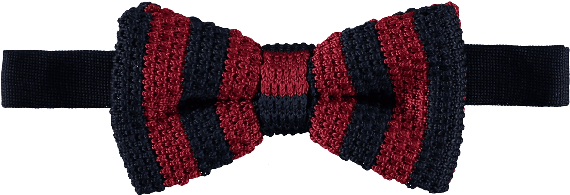 Knitted Bow Tie Navy Blue - Tartan (1200x1199), Png Download