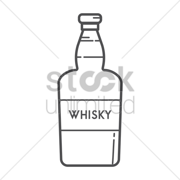 Whisky Clipart Alcohol Bottle - Whisky (600x600), Png Download