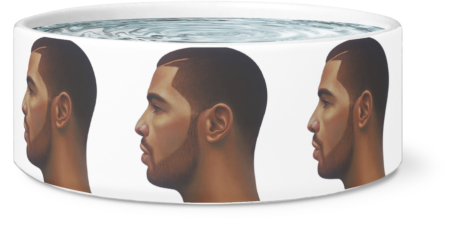 Drake Face Dog Bowl - Egg Cup (1024x1024), Png Download