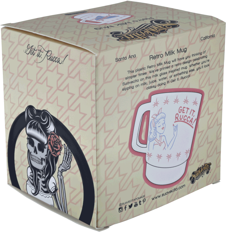 Retro Milk Mug (1000x800), Png Download