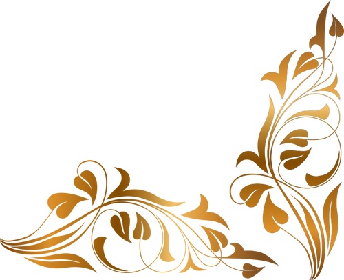 Corner Scroll Designs Free Download Best Corner Scroll - Floral Png (500x406), Png Download