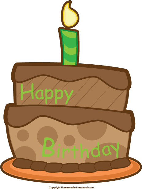 Chocolate Cake Clipart Happy Birthday - Birthday Cake (463x617), Png Download