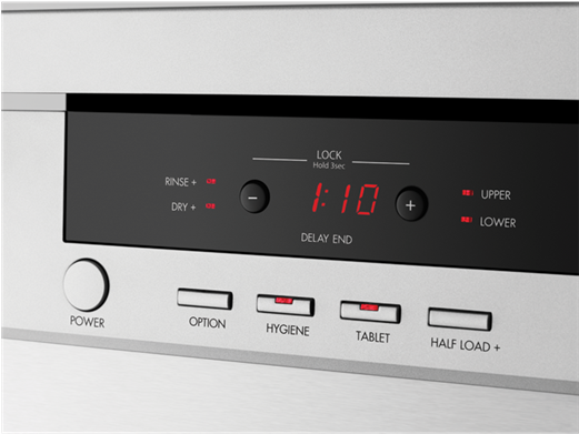 Wsf6608x Control 01 - Westinghouse Wsf6608x 60cm 15 Place Freestanding Dishwasher (624x520), Png Download