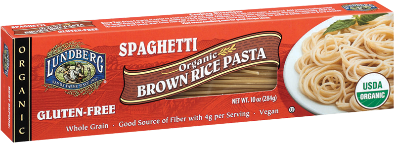 Lundberg Family Farms Organic Brown Rice Spaghetti - Lundberg Gluten Free Brown Rice Penne, 12 Oz (pack (800x800), Png Download