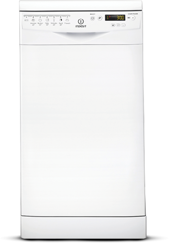 Slimline Dishwashers - Indesit Dg6100w Dishwasher User Manual (347x498), Png Download