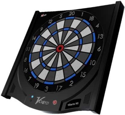 Hot Selling Soft-tip Dartboard With 6 Darts,dart Game,high - Vdarts H2 (428x405), Png Download