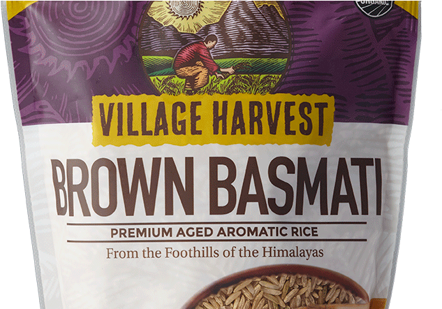 Organic Brown Basmati Rice - Village Harvest 16 Oz. Organic Quinoa, White (668x441), Png Download