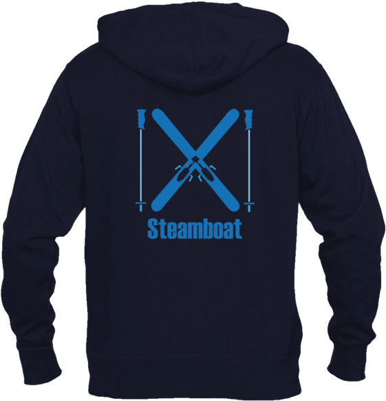 Ski Steamboat, Colorado Crossed Snow Skis - Jackson Hole, Wyoming Mountain & Trees In Green (600x600), Png Download