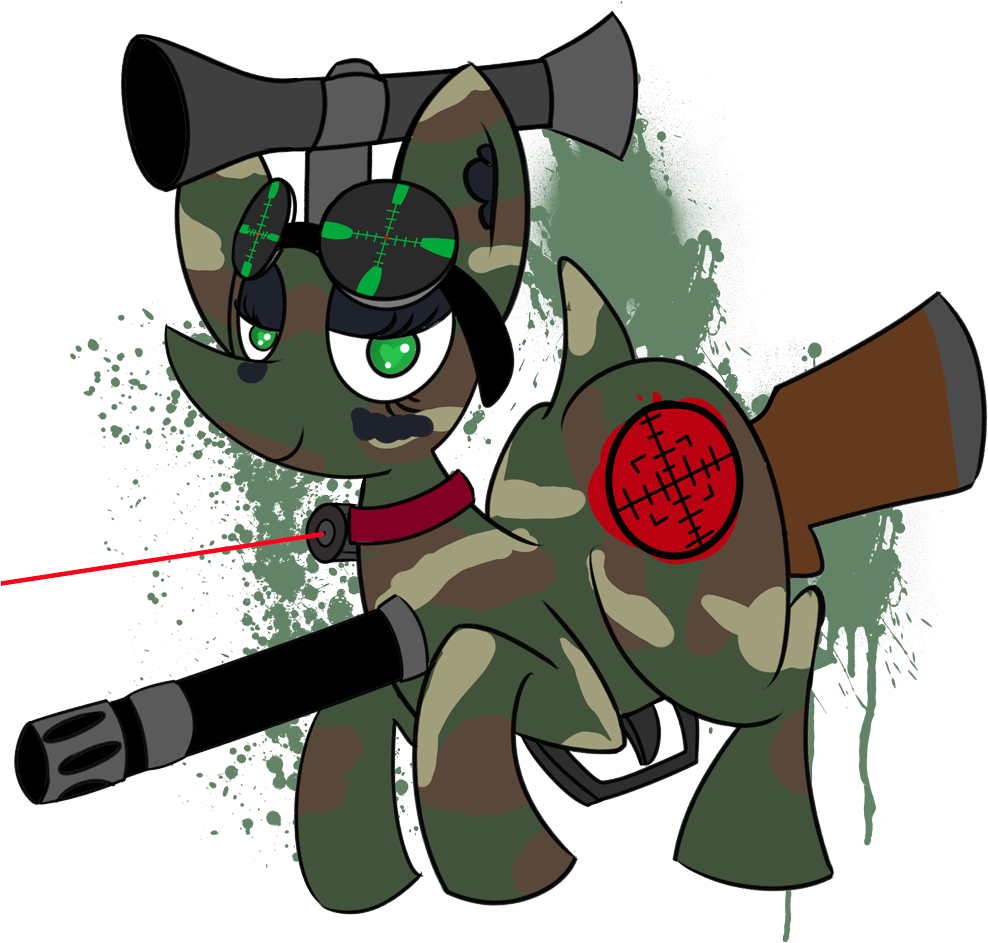 Php10, Crosshair, Gun, Ponified, Safe, Sniper - Gritarap (1000x1000), Png Download