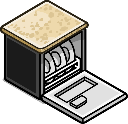 Granite Top Dishwasher Sprite 002 - Granite (495x480), Png Download