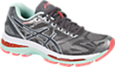 Asics Gel-nimbus 19, Women's Carbon/white/flash Coral (370x492), Png Download
