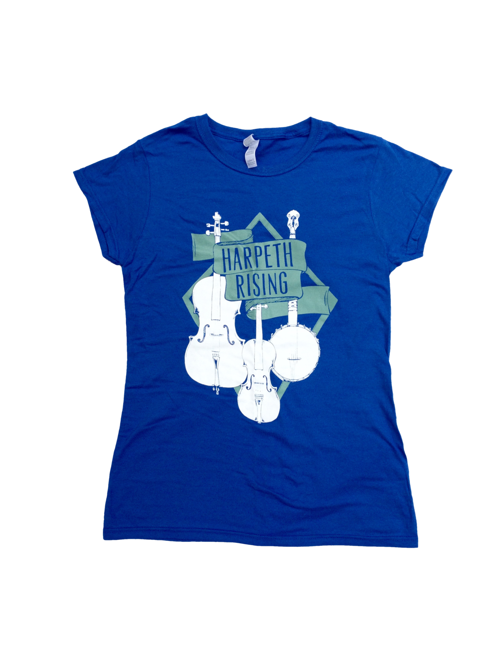 Women's Cut Blue T-shirt (1000x1333), Png Download